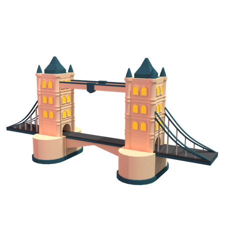 Le pont de Londres  3D Illustration