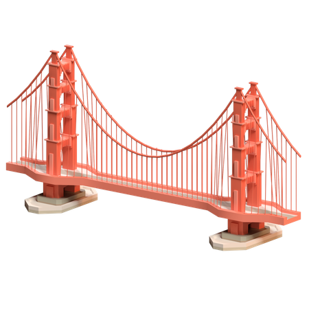 Le pont du Golden Gate  3D Icon