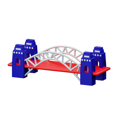 Pont du port de Sydney  3D Illustration