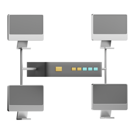Pont réseau  3D Icon