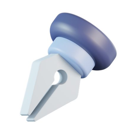 Ponta de caneta-tinteiro  3D Icon
