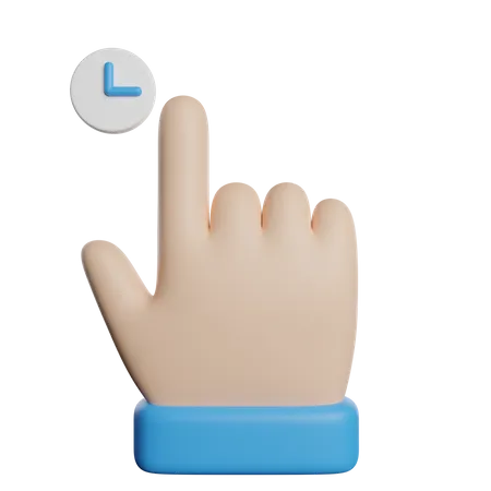 Carregando ponteiro de mão  3D Icon