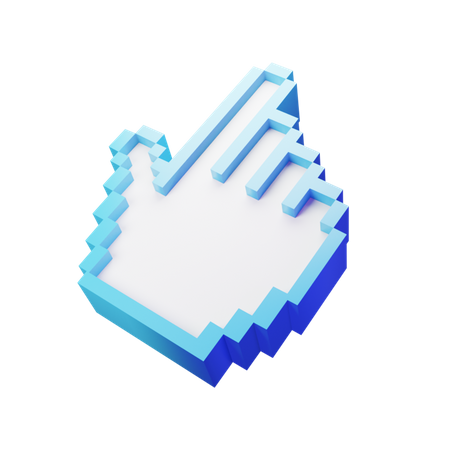 Pixel de ponteiro  3D Illustration