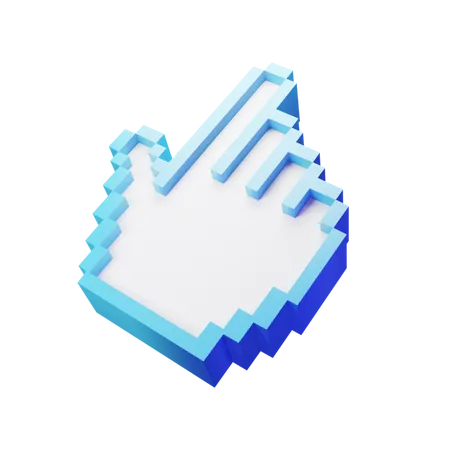 Pixel de ponteiro  3D Illustration