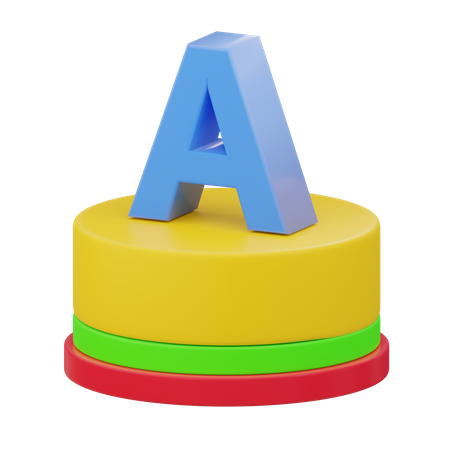 Alfabeto de ponto a  3D Icon