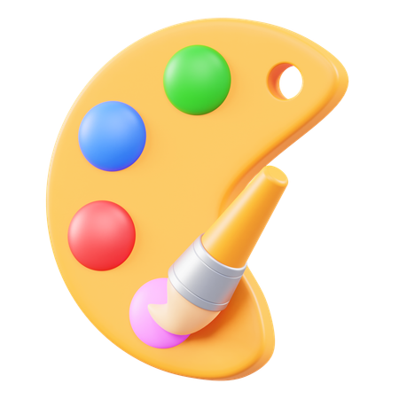 Mancha colorida  3D Icon