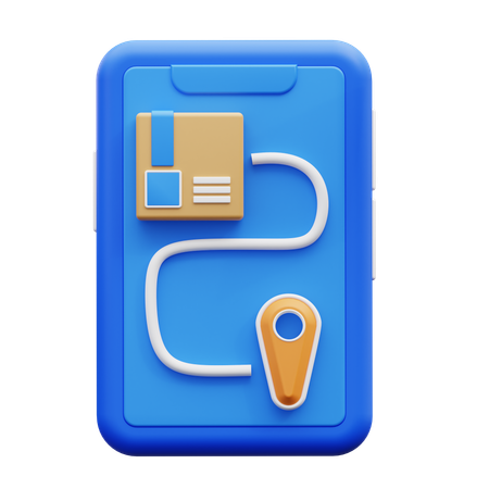 Ponto de entrega móvel  3D Icon
