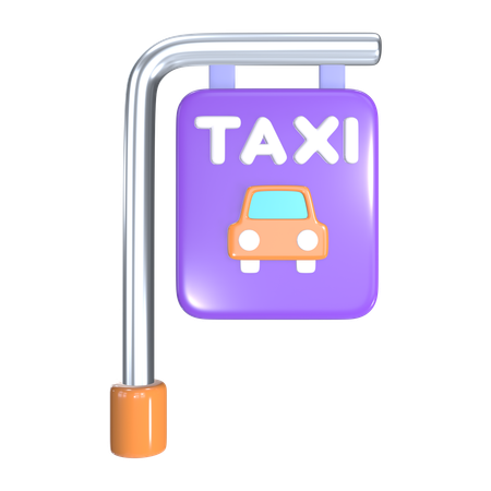 Ponto de taxi  3D Icon