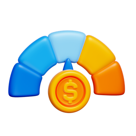 Pontuação de crédito  3D Icon