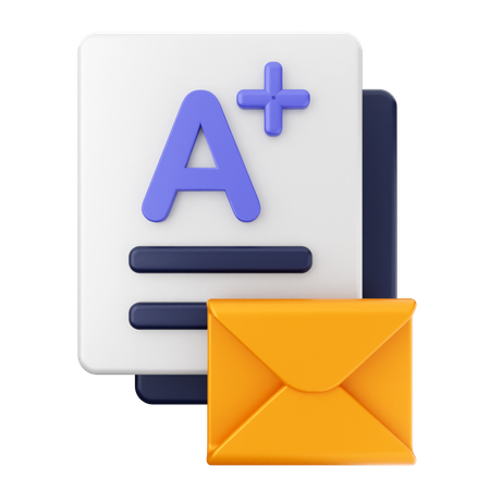 Pontuação e-mail  3D Icon