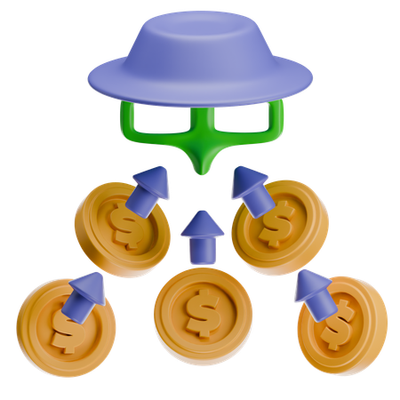 Ponzi Schema Pyramid  3D Icon