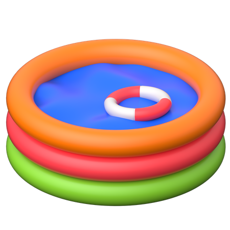 수영장  3D Icon