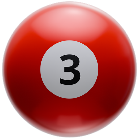 Pool Ball 3  3D Icon