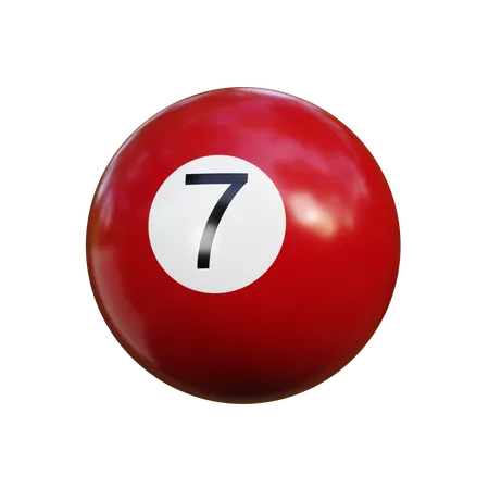 Pool Ball 7  3D Icon