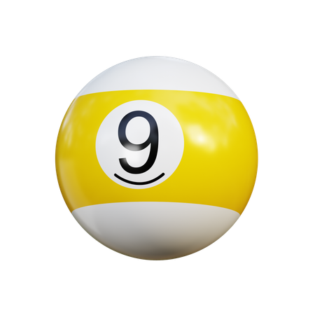 Pool Ball 9  3D Icon