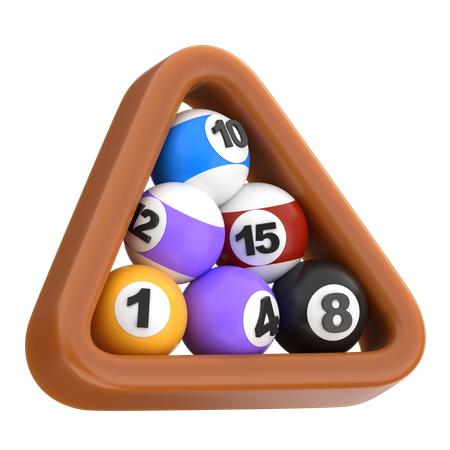 Pool Ball Triangle Rack  3D Icon