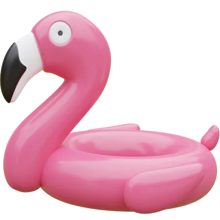 Flamingo Rubber Ring Pool Floa 3 D Icon Illustration 3D Icon