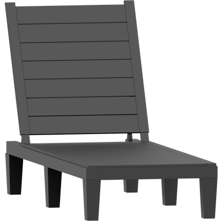 Poolside Chaise Lounge Chair  3D Icon