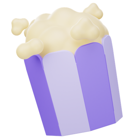 Popcorn  3D Icon