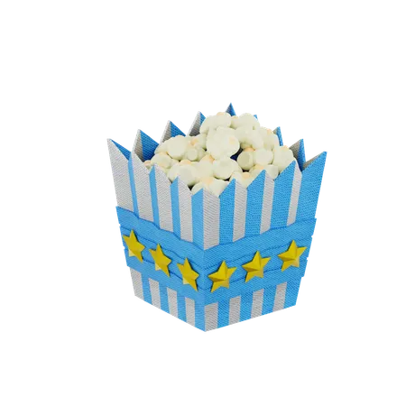 Popcorn  3D Icon