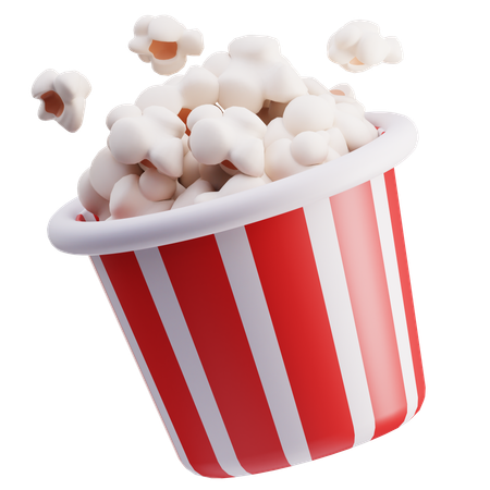 Popcorn  3D Icon