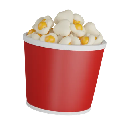 Popcorn  3D Icon