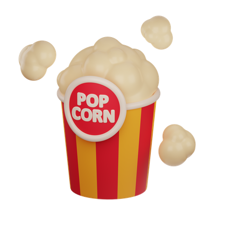Pop corn  3D Icon