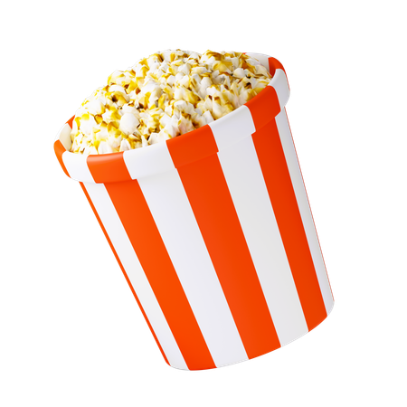 Popcorn  3D Icon