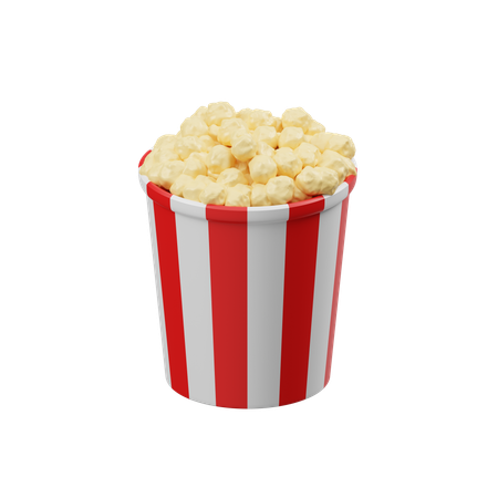 Popcorn  3D Icon