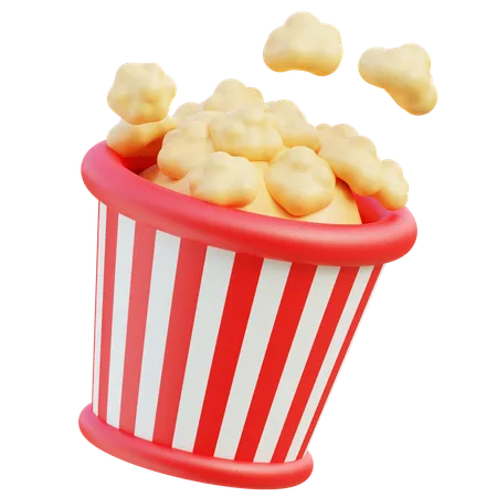 Popcorn  3D Icon