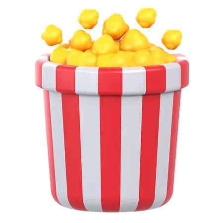 Popcorn  3D Icon