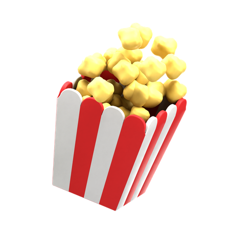 Popcorn  3D Icon