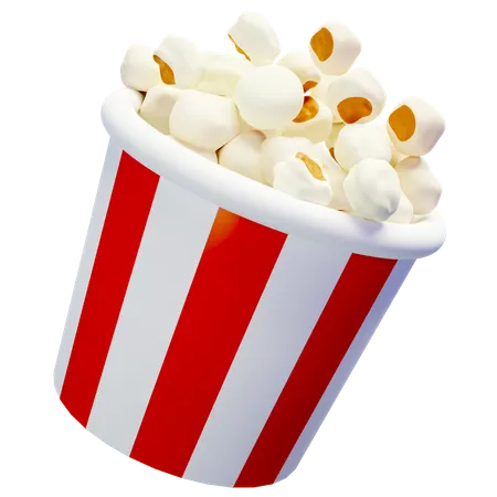 Popcorn  3D Icon