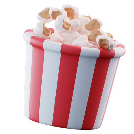 Popcorn  3D Icon