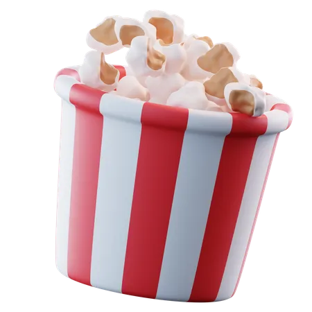 Popcorn  3D Icon