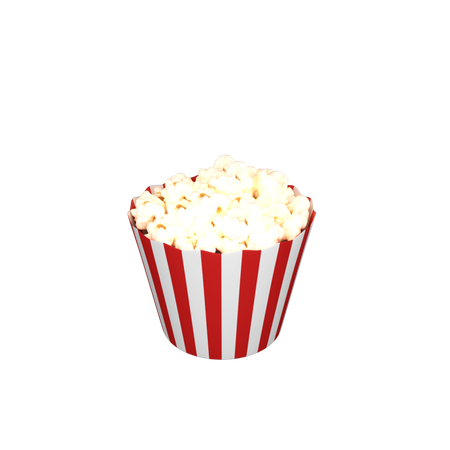 Popcorn  3D Icon