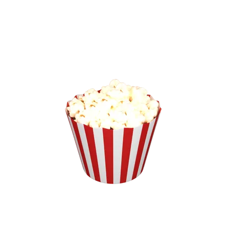 Popcorn  3D Icon