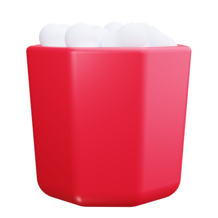 Popcorn  3D Icon