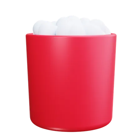 Popcorn  3D Icon