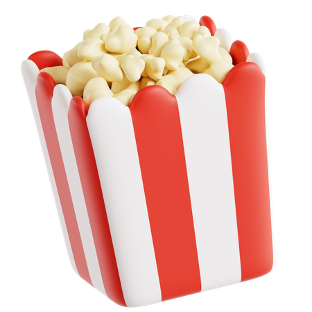 Pop Corn  3D Icon