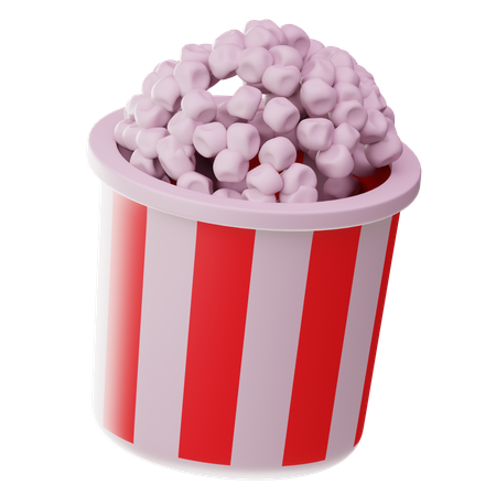 ポップコーン  3D Icon