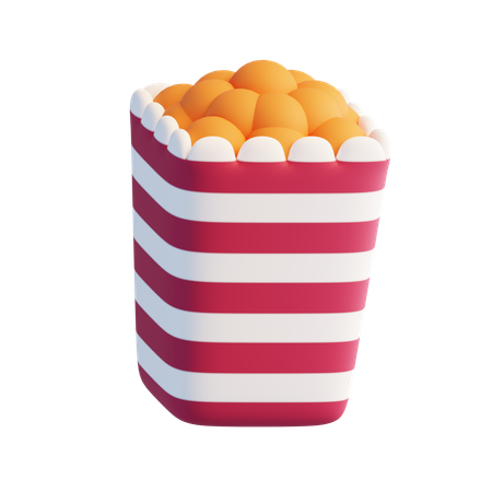 Pop corn  3D Icon