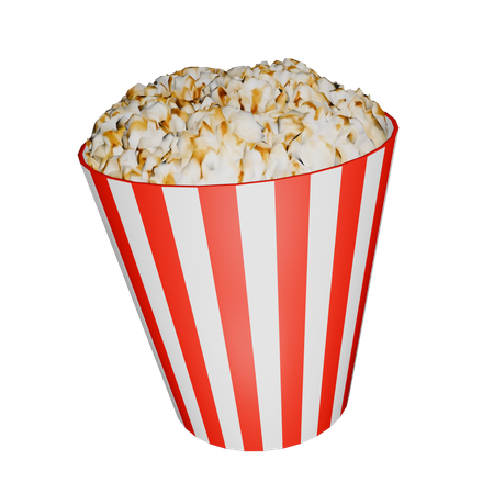 Pop Corn  3D Icon