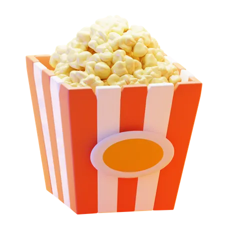 POP CORN  3D Icon