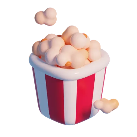 Pop Corn  3D Icon