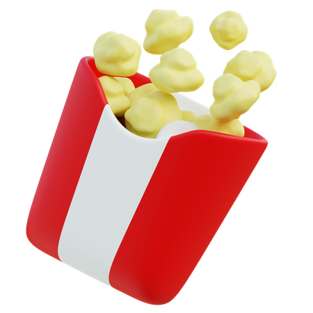 Pop Corn  3D Icon