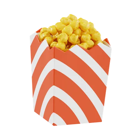 Popcorn  3D Icon