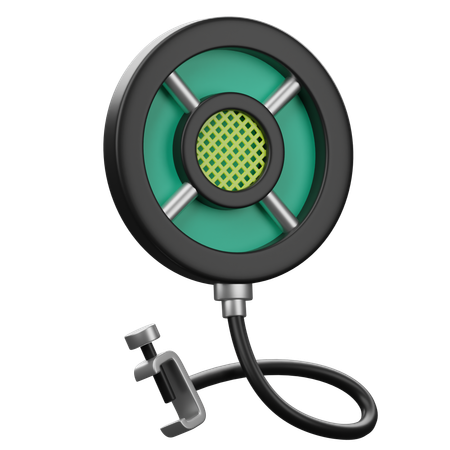 Pop Filter  3D Icon