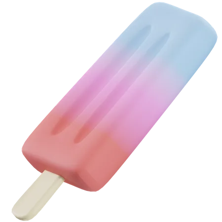 Paleta helada cuadrada  3D Icon