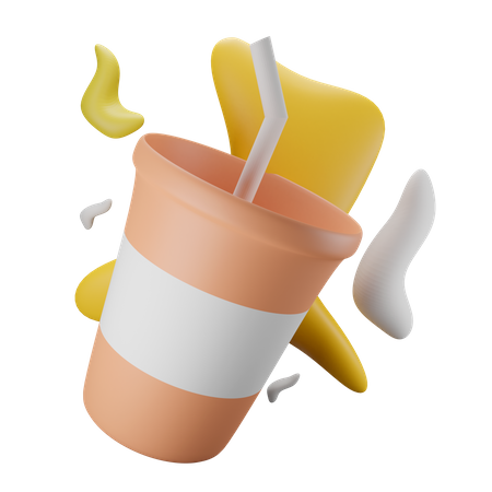 Pop Juice  3D Illustration